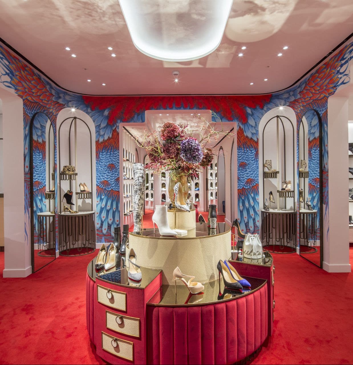 Louboutin Shop with interior design by moprojects shopfitting company