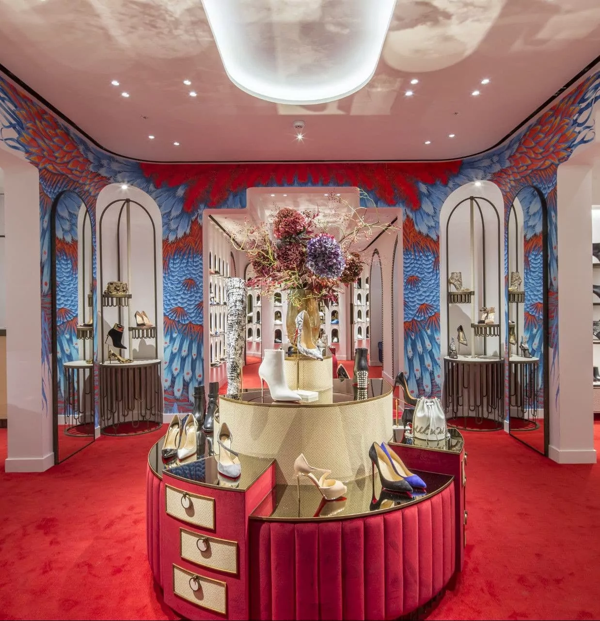 Louboutin Shop with interior design by moprojects shopfitting company