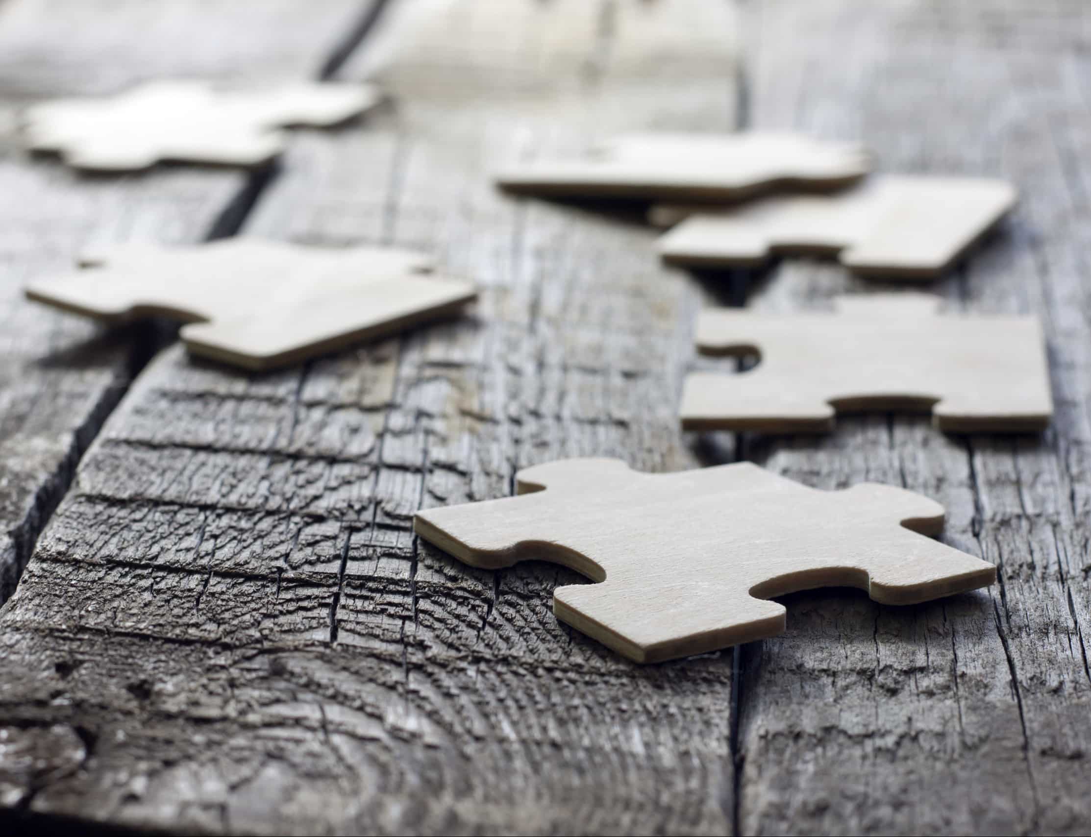 Holzpuzzle als Symbol für CSR