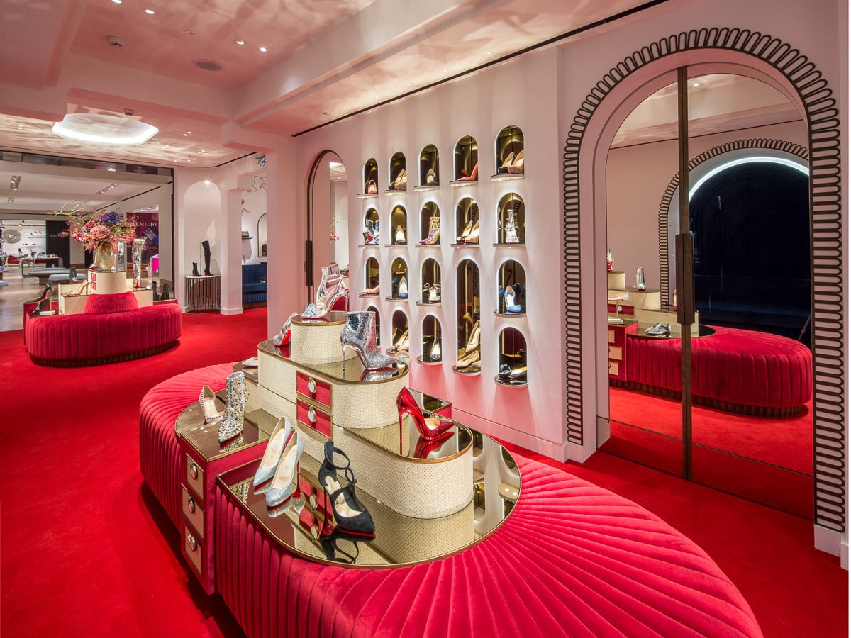 Exclusively furnished Louboutin shop by MOprojects