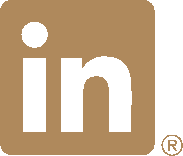 Linked In Logo gold