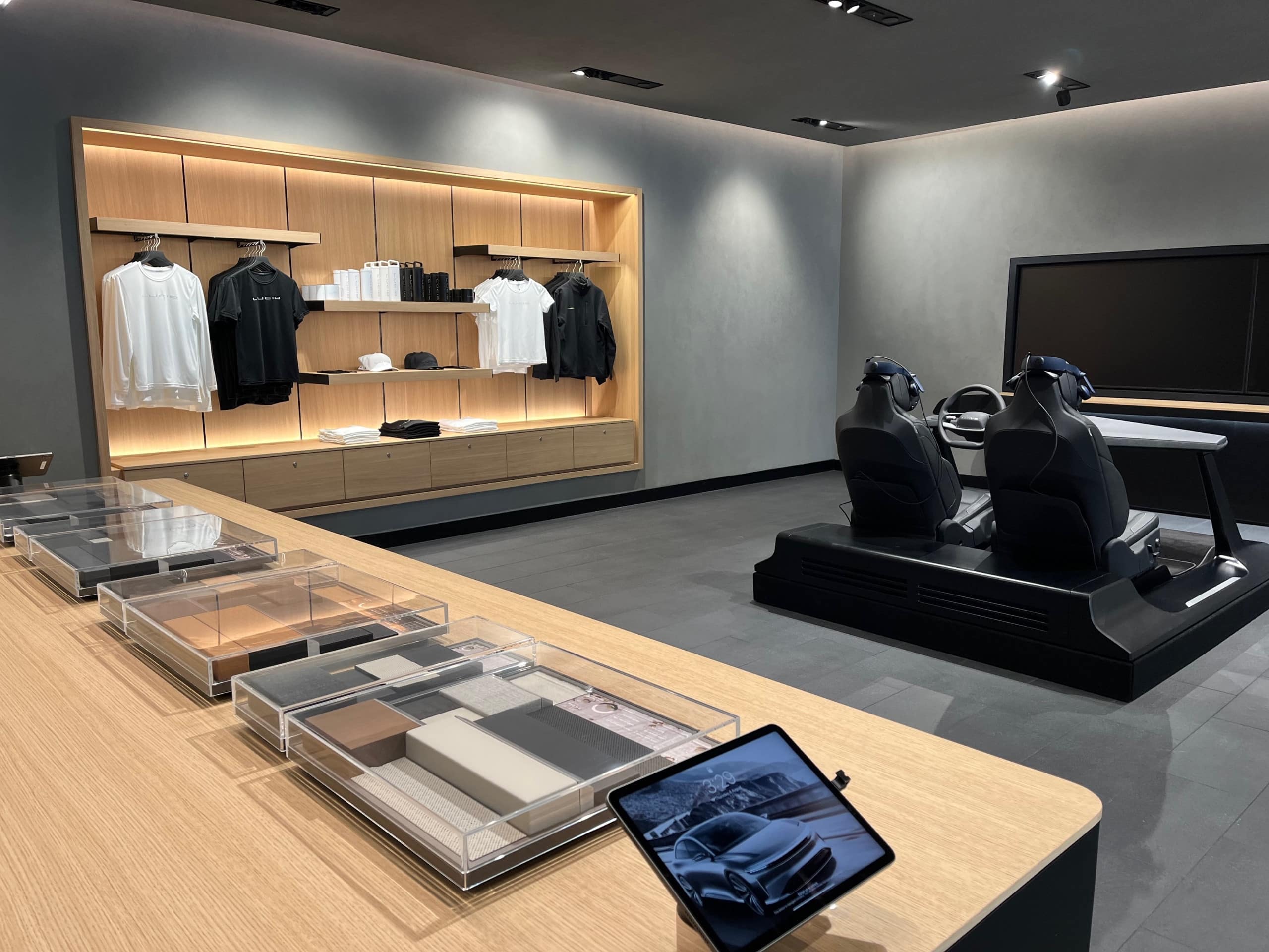 High quality furniture in luxury showroom