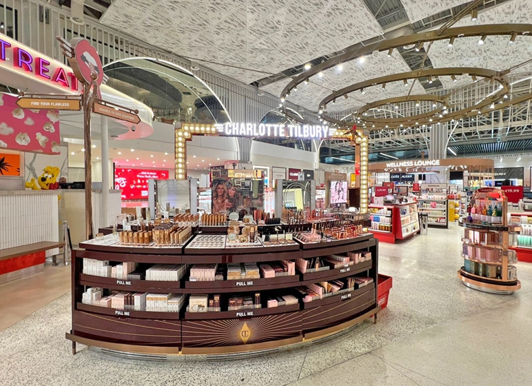 Charlotte Tilbury Shop at Antalya Airport produced by MOprojects